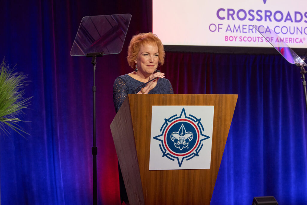 Deana Haworth speaking at the CAC CIA Awards